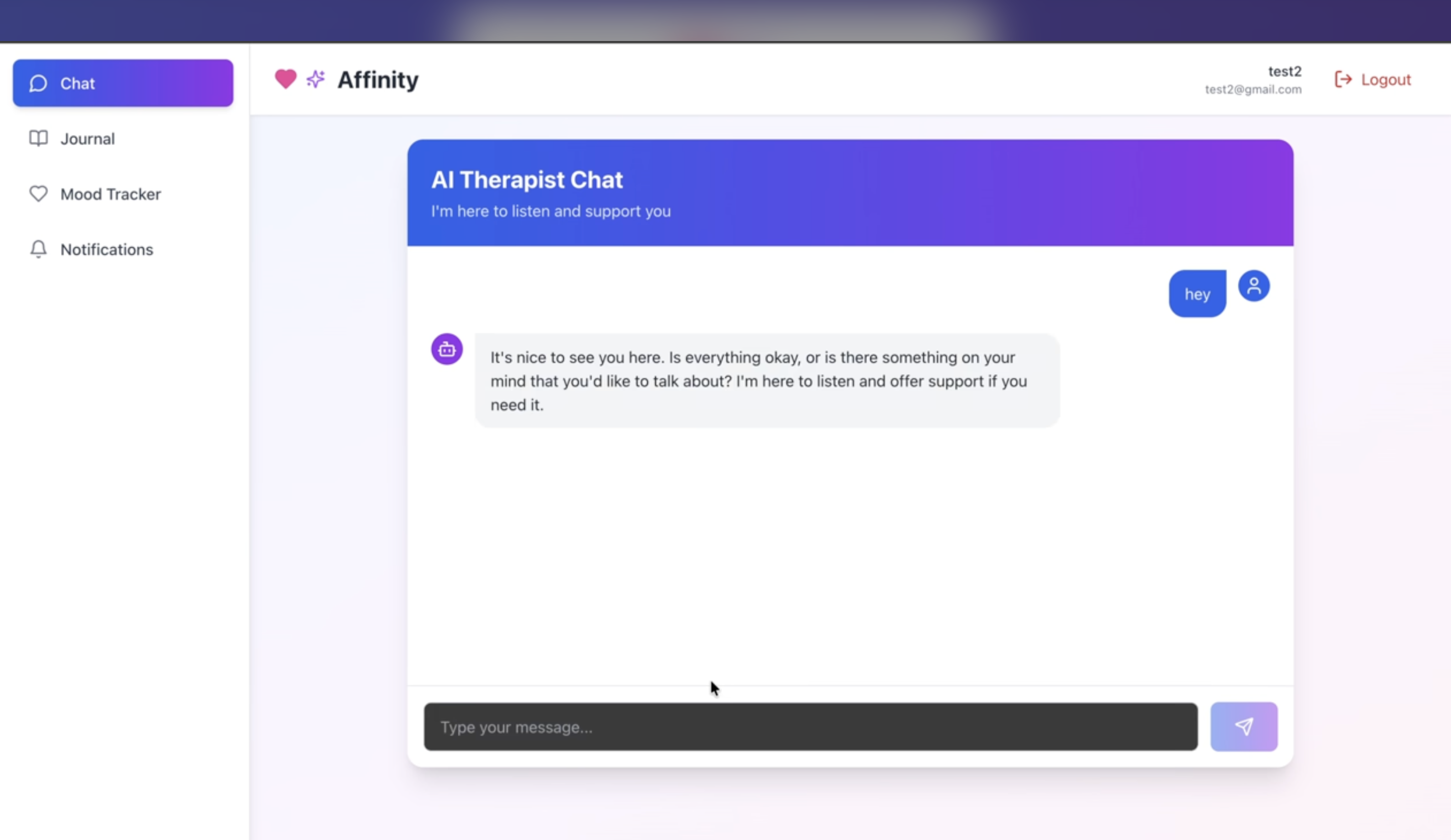 Affinity — AI-assisted journaling platform by Rohan Nayyer